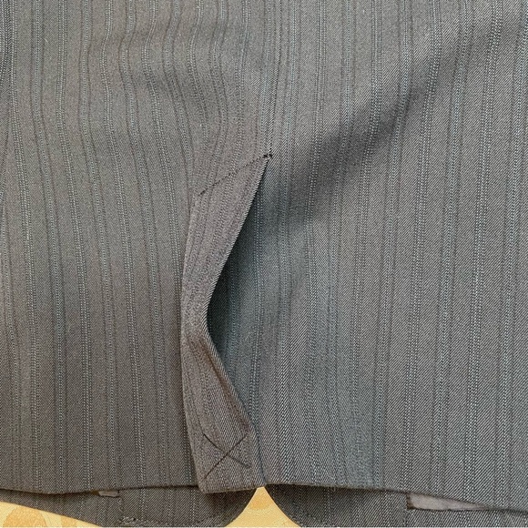 NWT Apt. 9 Women’s Black Pinstripe Blazer with Stretch Size 14 Lined Washable - Picture 11 of 16